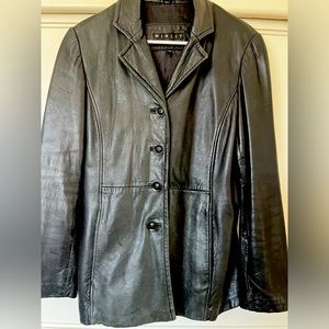 Winlet Black leather Jacket